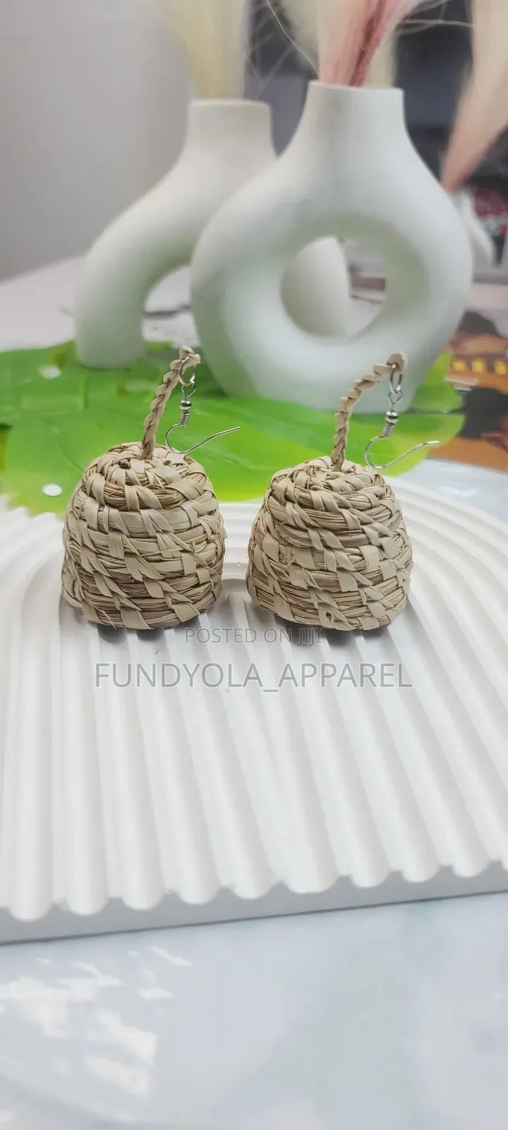 Beach Weft Statement Earrings