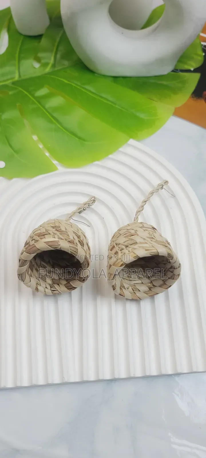 Beach Weft Statement Earrings