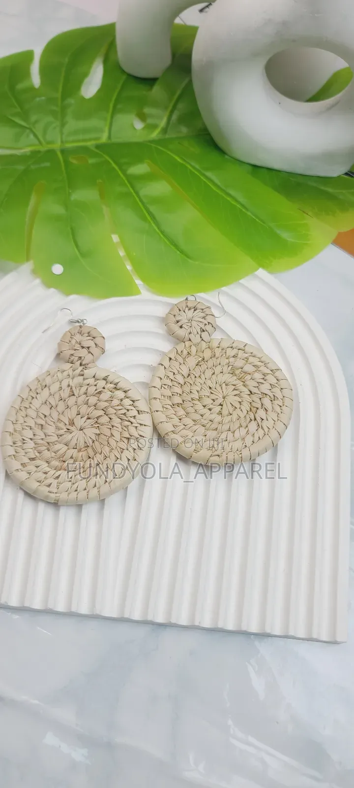Beach Weft Statement Earrings