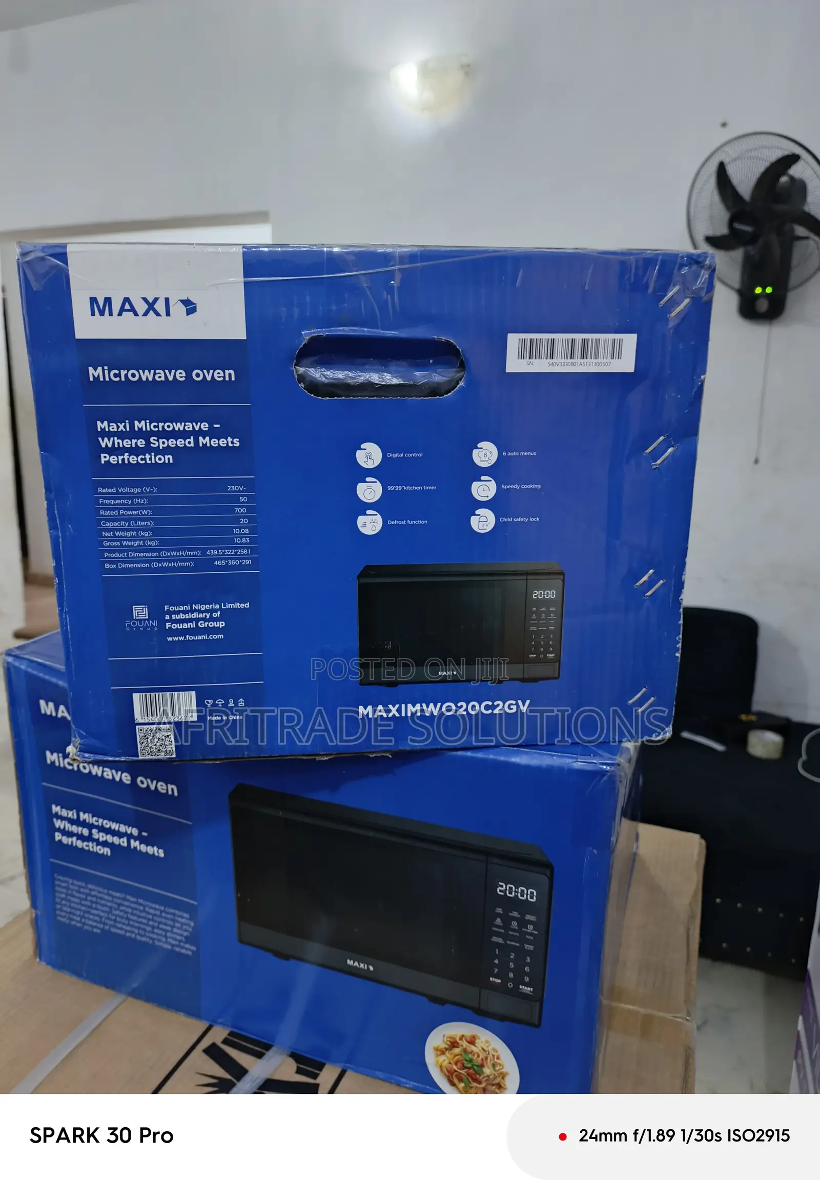 Maxi 20l Microwave for Hostel or Apartment