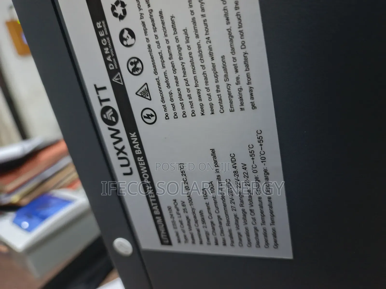 Luxwatt 2.5kwh 24v