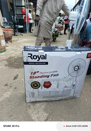 High Quality 18" Rechargeable Royal Fan