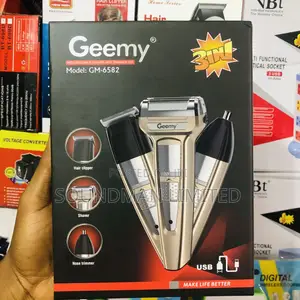 Geemy 3 in 1 Men’S Kit Rechargeable Clipper, Shaver Nose Trimmer