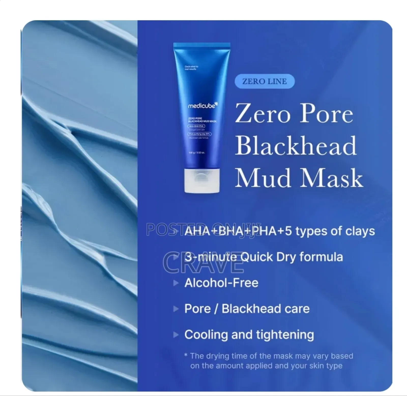 Medicube Zero Pore Blackhead Mud Mask 100g