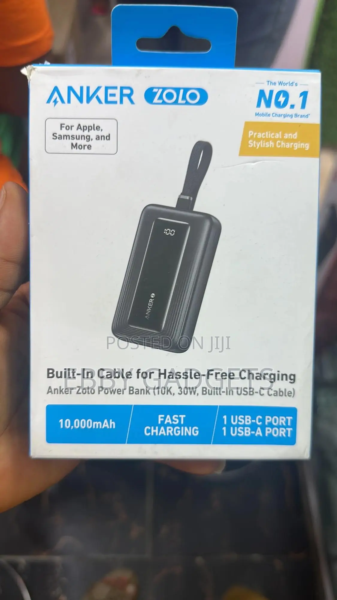 Anker Built-in Cable for Hassle-Free Charging