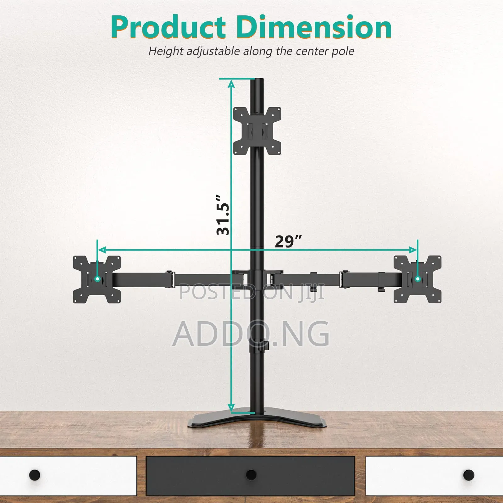 Monitor Stand With Three Holder
