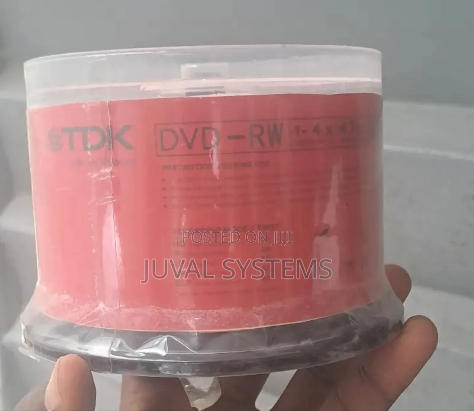 Spindle of TDK DVD-Rw Discs