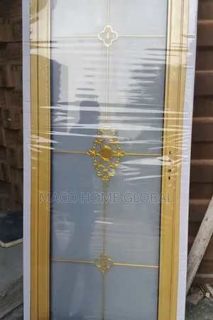 750 Size Aluminum Tampered Glass Toilet Door