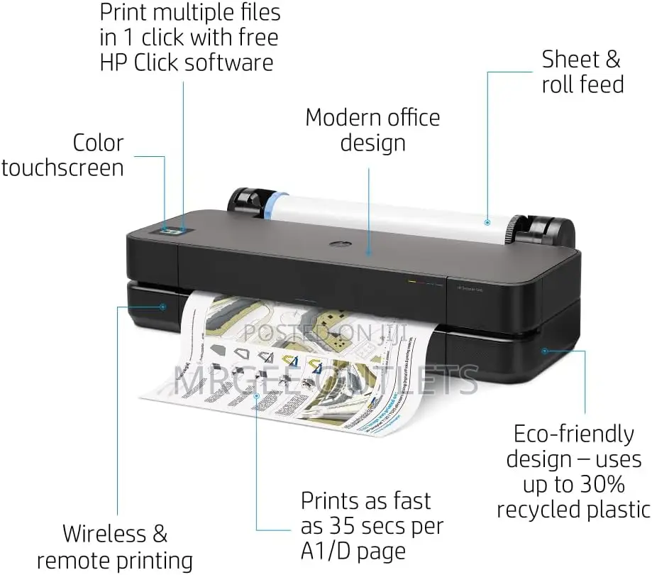 Hp Designjet T230 Large Format 24-Inch Plotter Printer