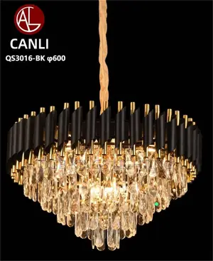 Gold Crystal Pendant Ceiling Lights Light Luxury Crystal Pendant
