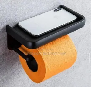 High Quality Matte Black Phone Top Tissue Paper Holder