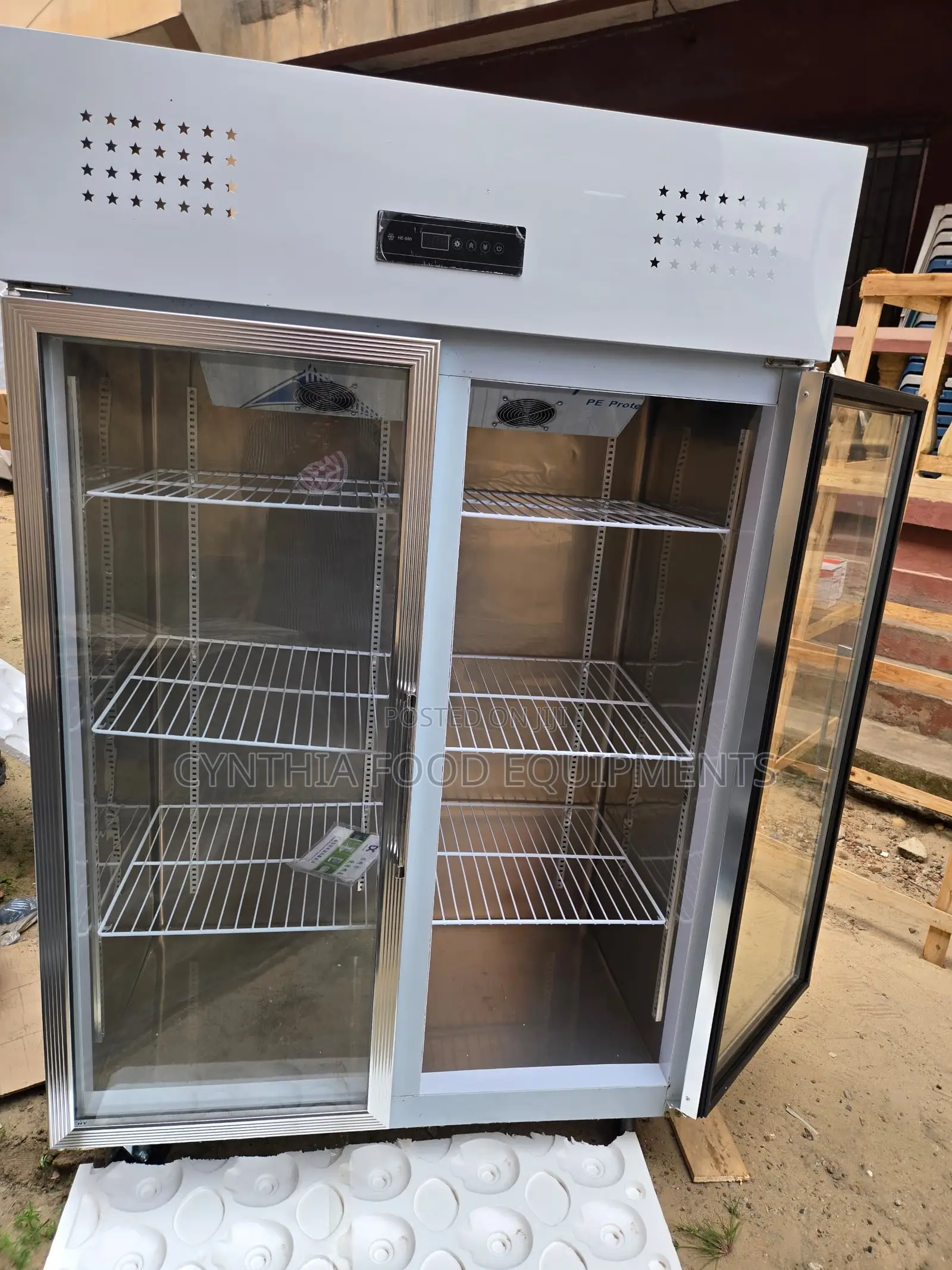 2 Doors Display Freezer
