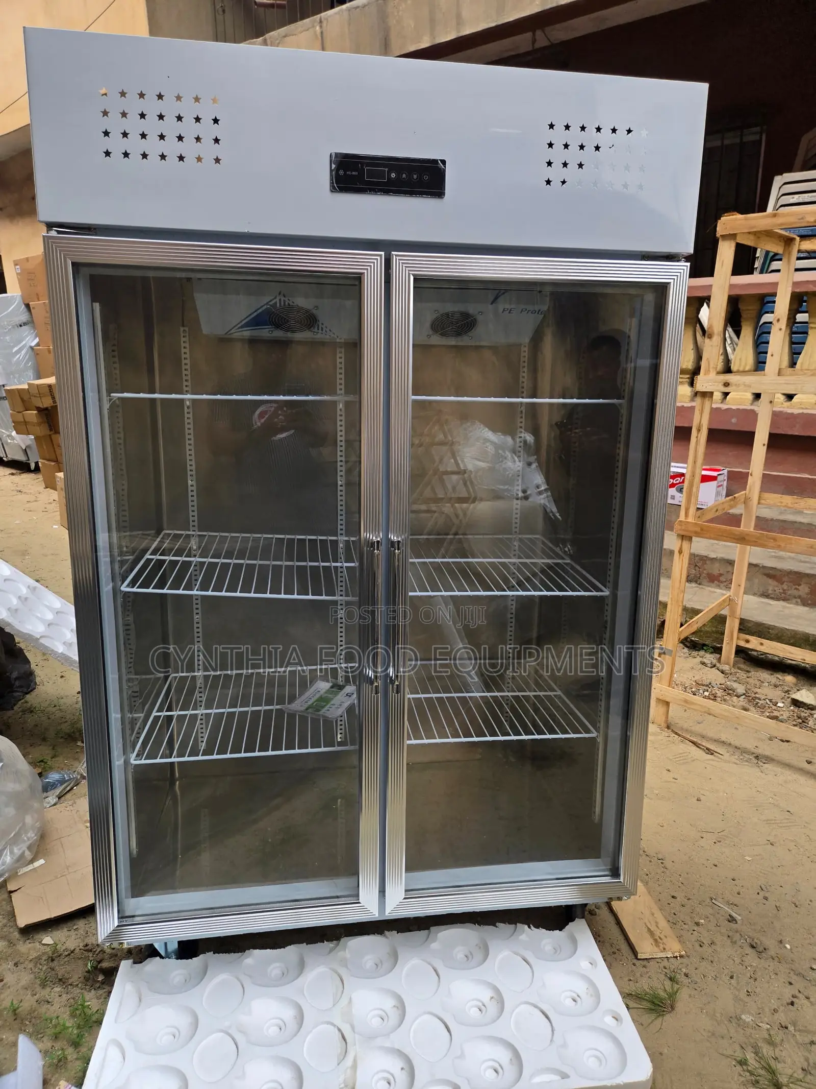 2 Doors Display Freezer