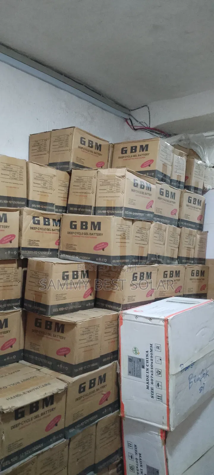 GBM 100ah 12v Deep Cycle Gel Solar Battery