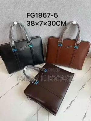 Mont Blanc Men's Leather Hand Bag
