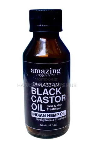 Black Jamaican Castor Oil With Hemp Seed