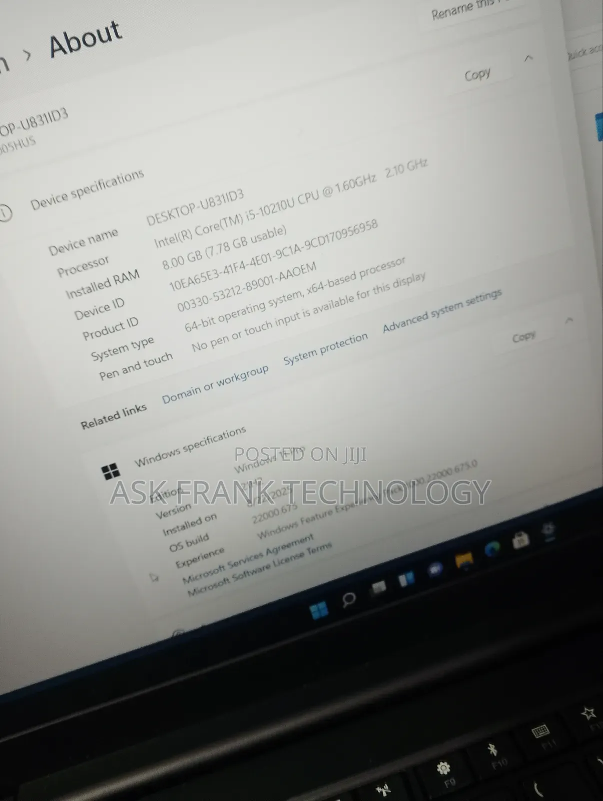 Laptop Lenovo Thinkpad E15 8GB Intel Core I5 SSD 500GB