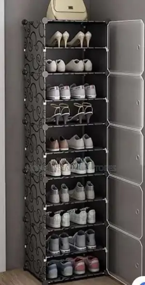 10-Tier Dustproof Modular Shoe Rack - Space Saving Shoes Organizer