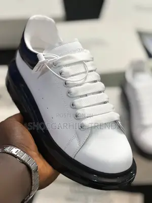 Classy McQueen White and Black Sneakers