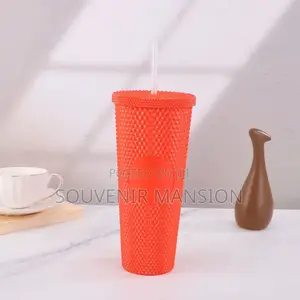 Water Cup With Straw