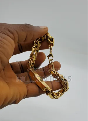 Luxe Stylish Men’S Studs Link Bracelet