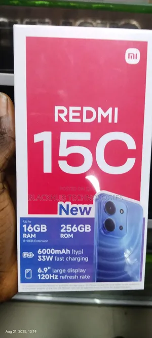 New Xiaomi Redmi 15C 4G 256 GB Black