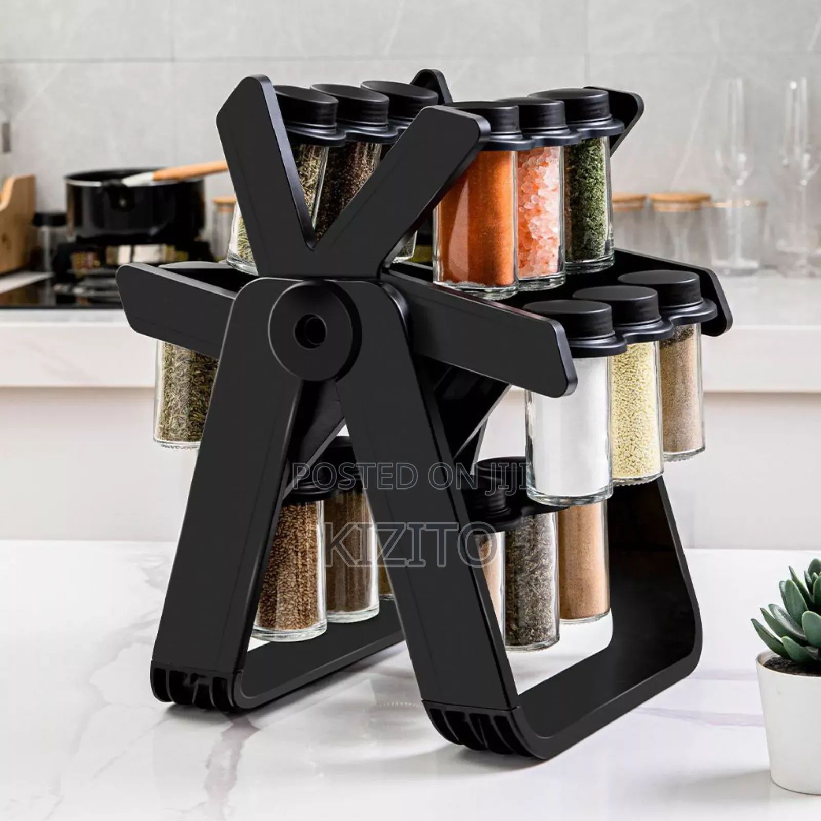 18 Jars Rotating Spice Rack