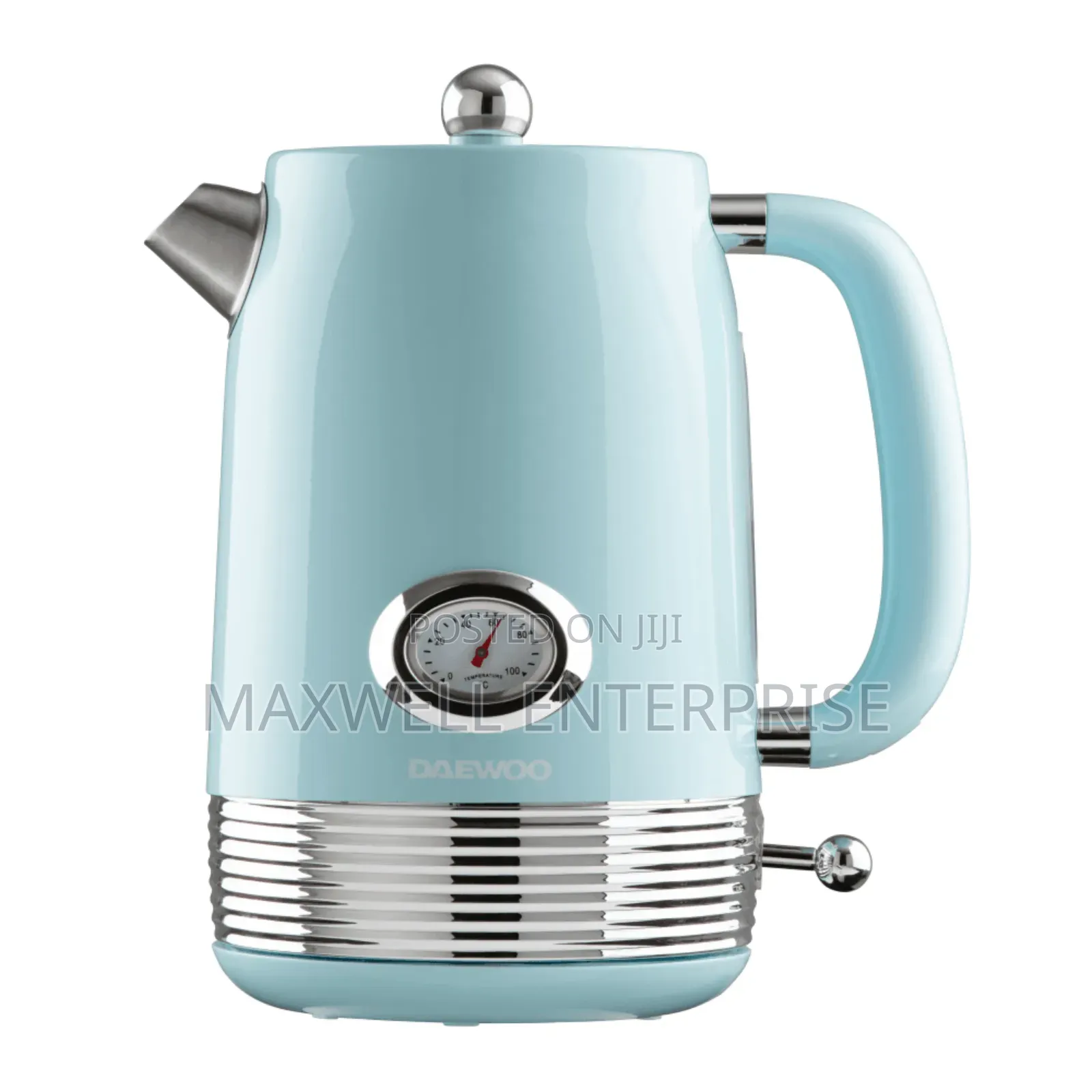 Daewoo Sky Blue Denver Jug Kettle and 4 Slice Toaster