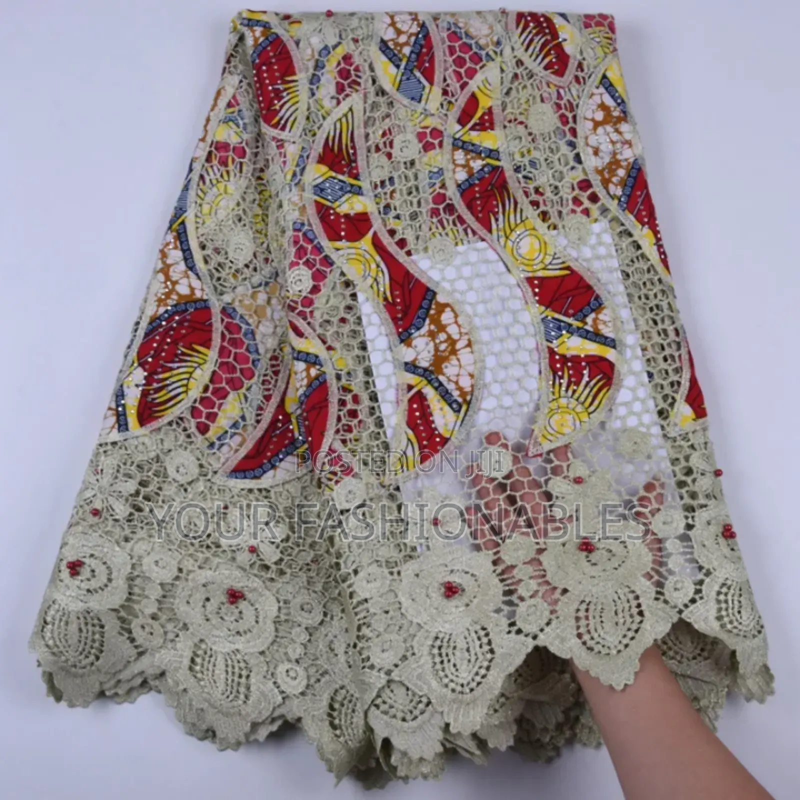 High Quality Ankara Lace Fabric With Guipure