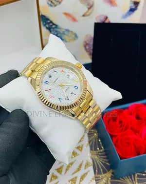 Rolex Oyster Perpetual Stainless Steel Unisex Chain Wrist Watch