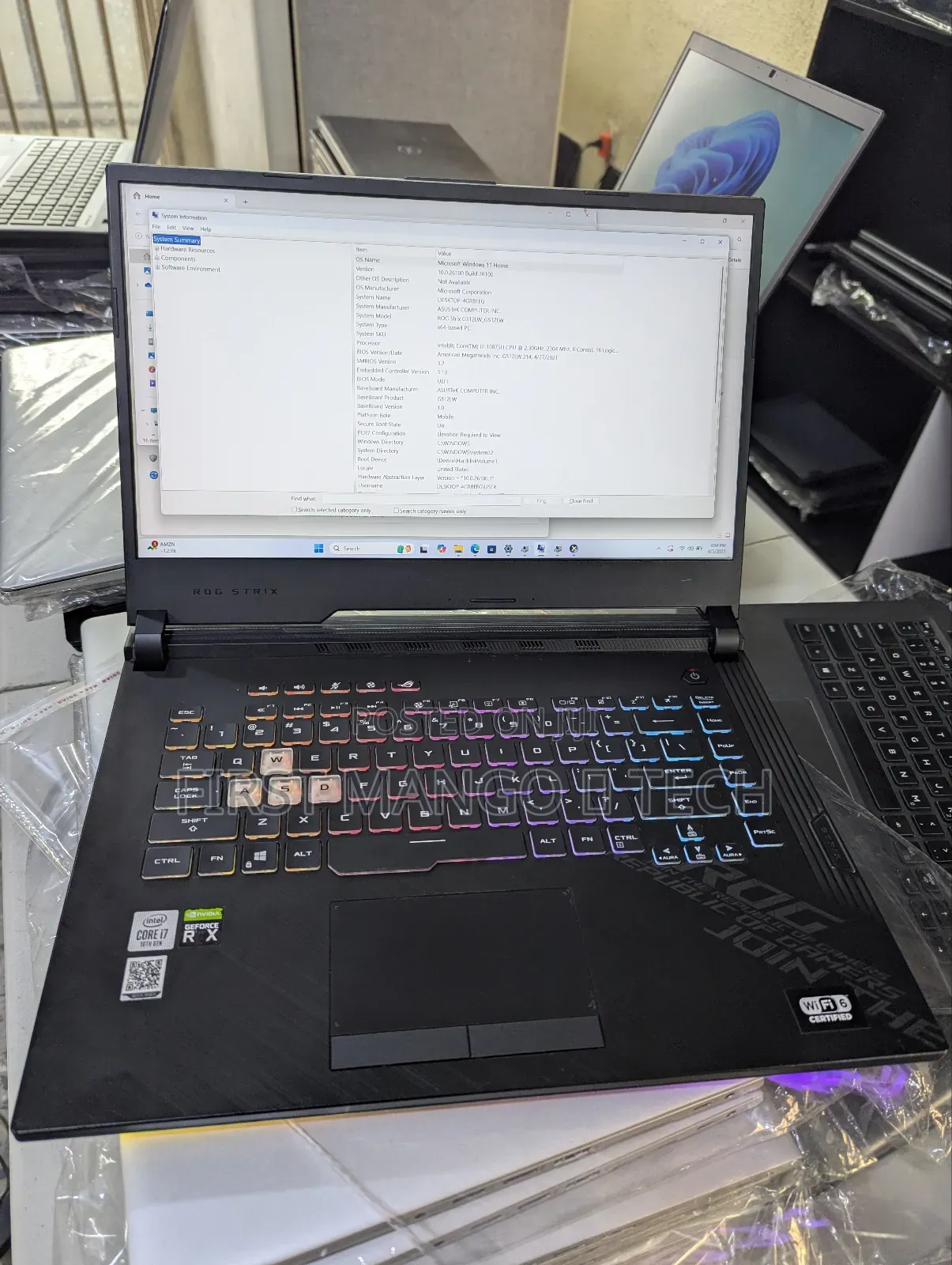 Laptop Asus ROG Strix G15 G512 32GB Intel Core i7 SSD 512GB