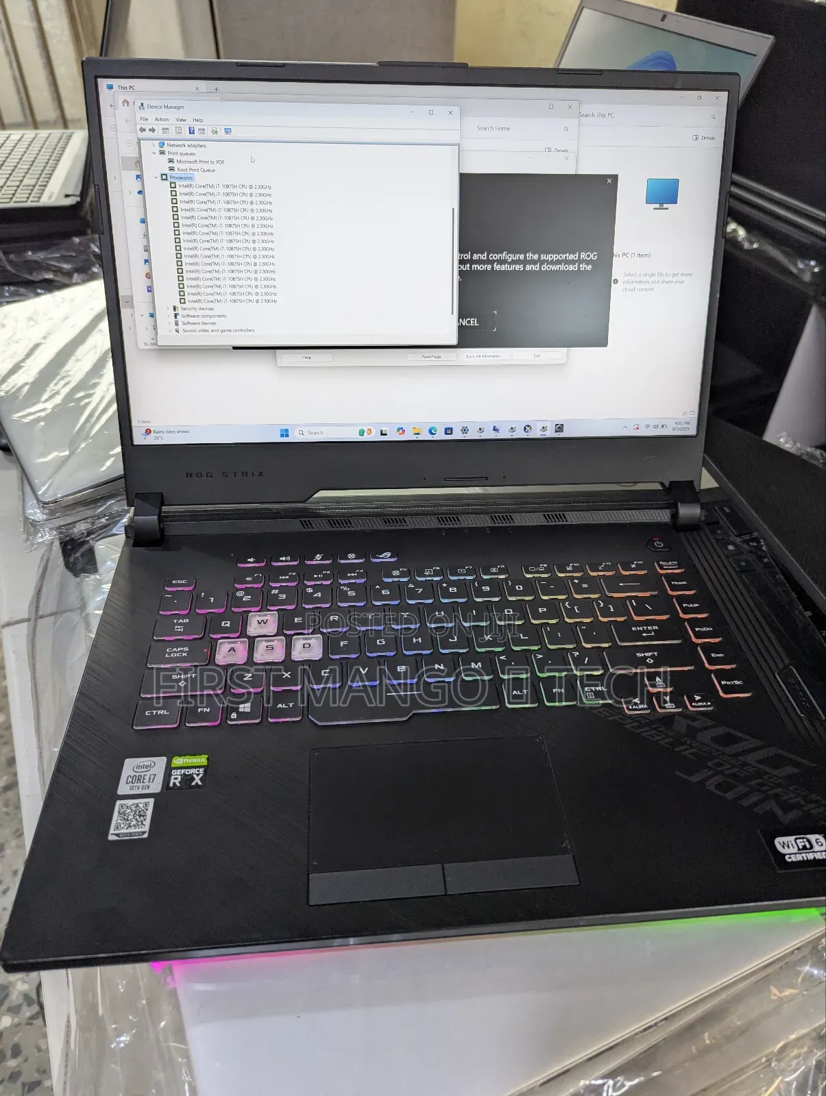 Laptop Asus ROG Strix G15 G512 32GB Intel Core i7 SSD 512GB