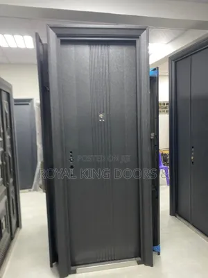 70mm Steel Security Back Exit Door Extra Height 3ft by 8ft