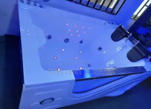 Executive Double Jacuzzi Massage Bathtub With Led Massage Jets