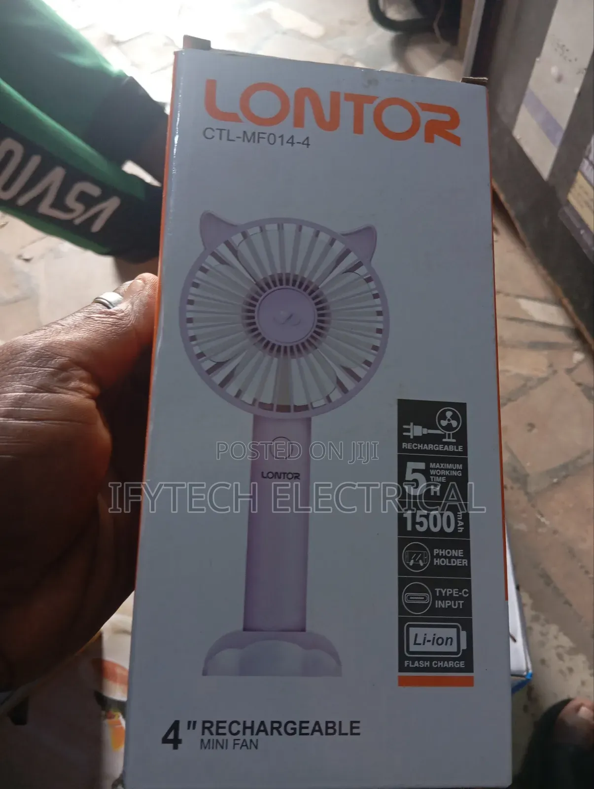 Lontor Mini Rechargeable Fan