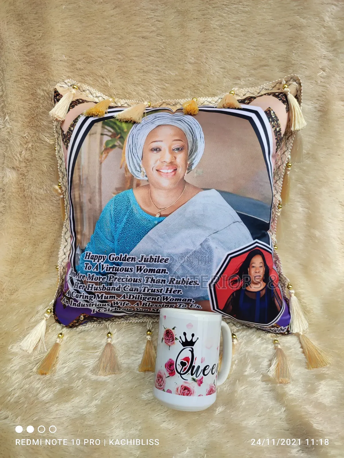 Royal Throw Pillow and Mug