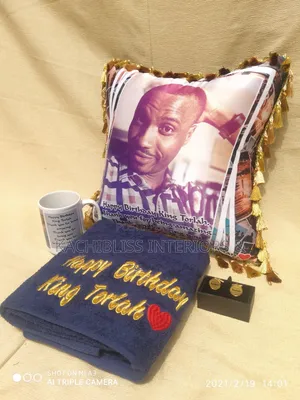 Customize Throw Pillow, Towel, Cufflinks, Mug