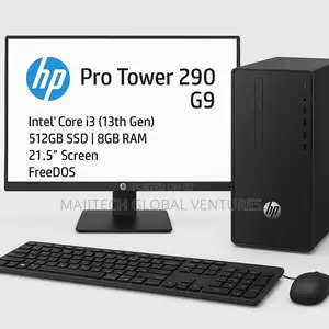 New Desktop Computer HP 290 G9 8GB Intel Core i3 SSD 512GB