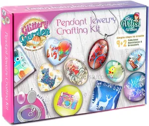 Usa Girls Jewelry Making Kit. Best Necklace Pendant Bracelet Craftin