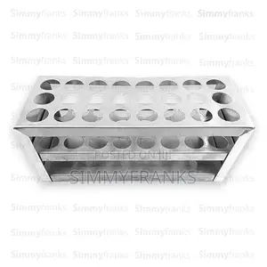 Aluminum Test Tube Stand - 18mm X 24 Holes
