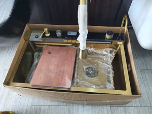Pure Gold 4 Button Kitchen Sink With Tap