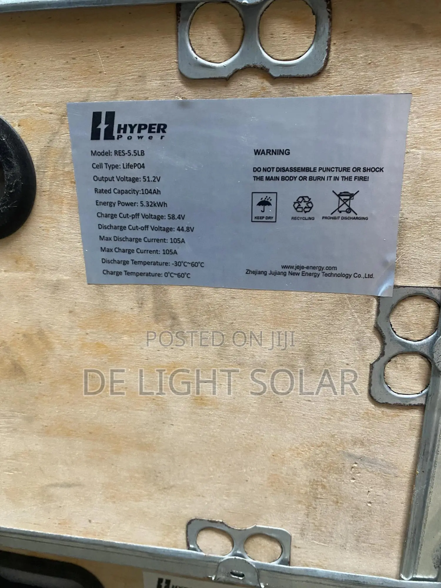 Hyper 5kwh 51.2v Lithium Ion Battery