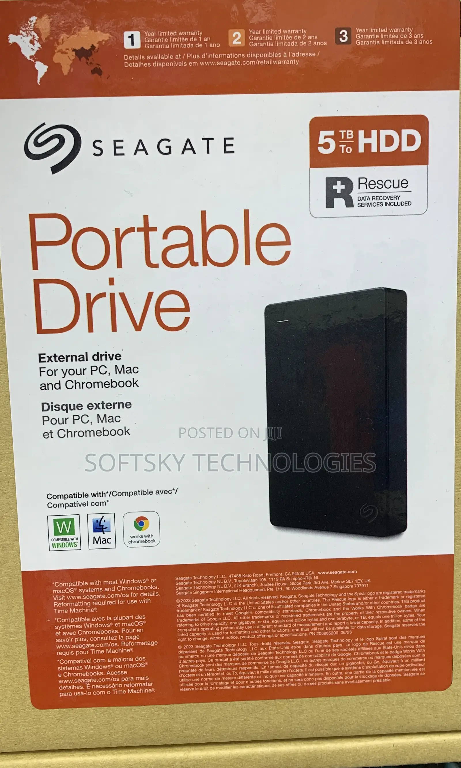 Seagate 5tb Portable External Hard Drive