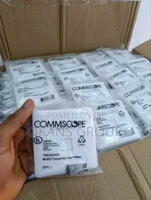 Single Faceplate Commscope Systimax Cat 6 With Modules