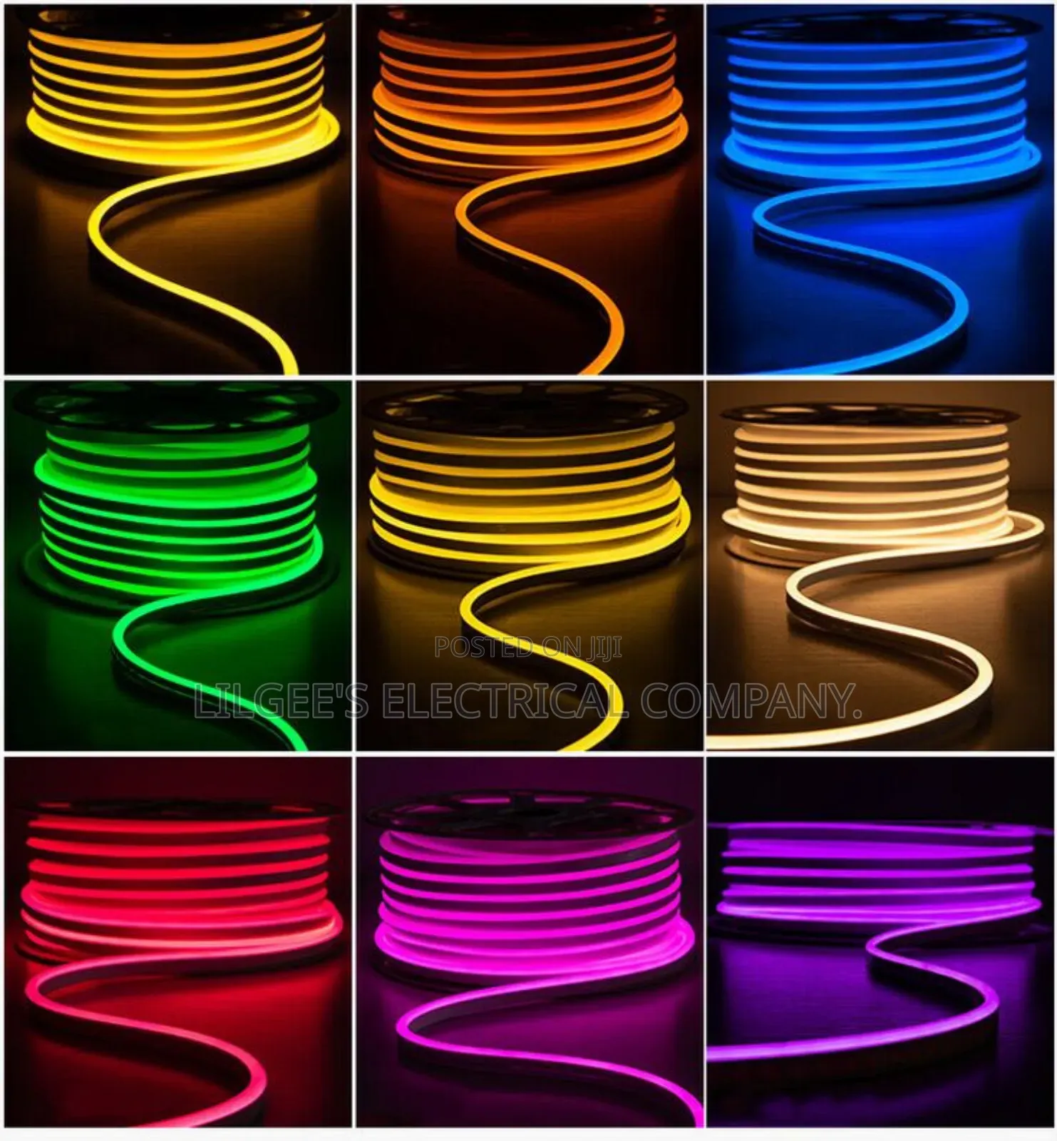 Different Colours of Original Neon Rope Light