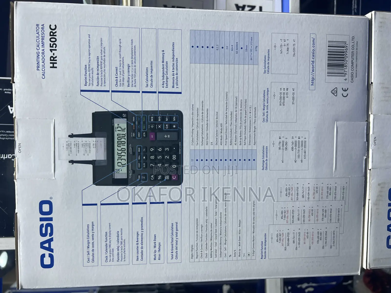 Casio Hr-150rc Printing Calculator