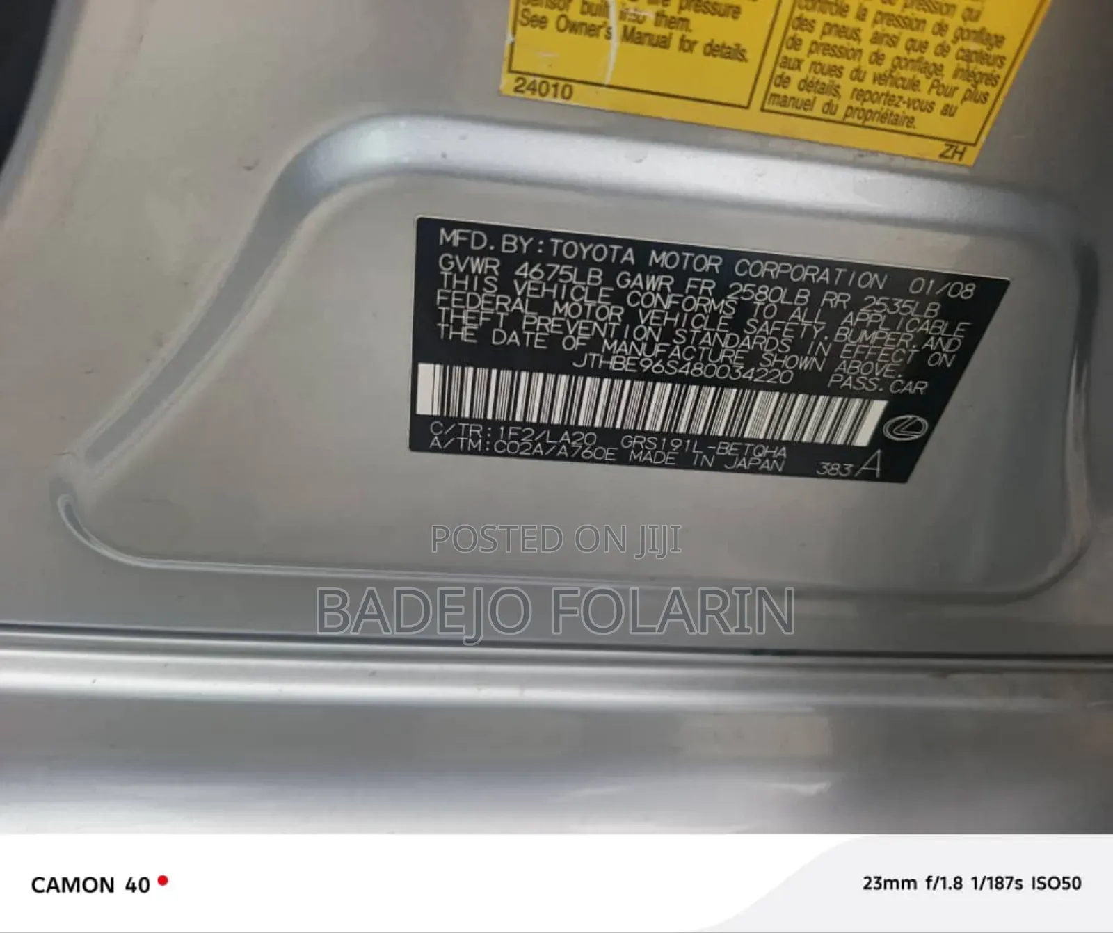 Lexus GS 350 2008 Silver