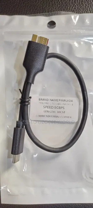 Pinruida 30cm Type C to Micro Usb B 3.0 Harddrive Data Cable 5gbps