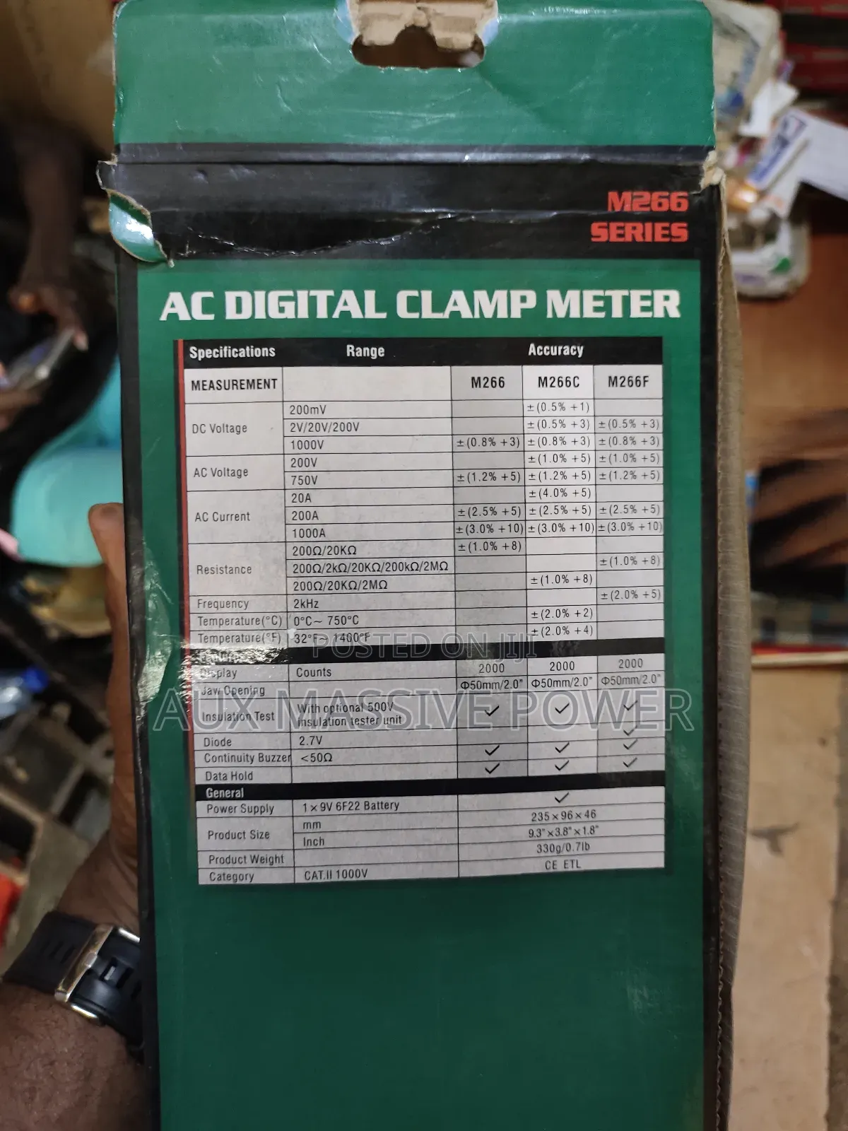 M266 Ac/Dc Digital Clamp Meter