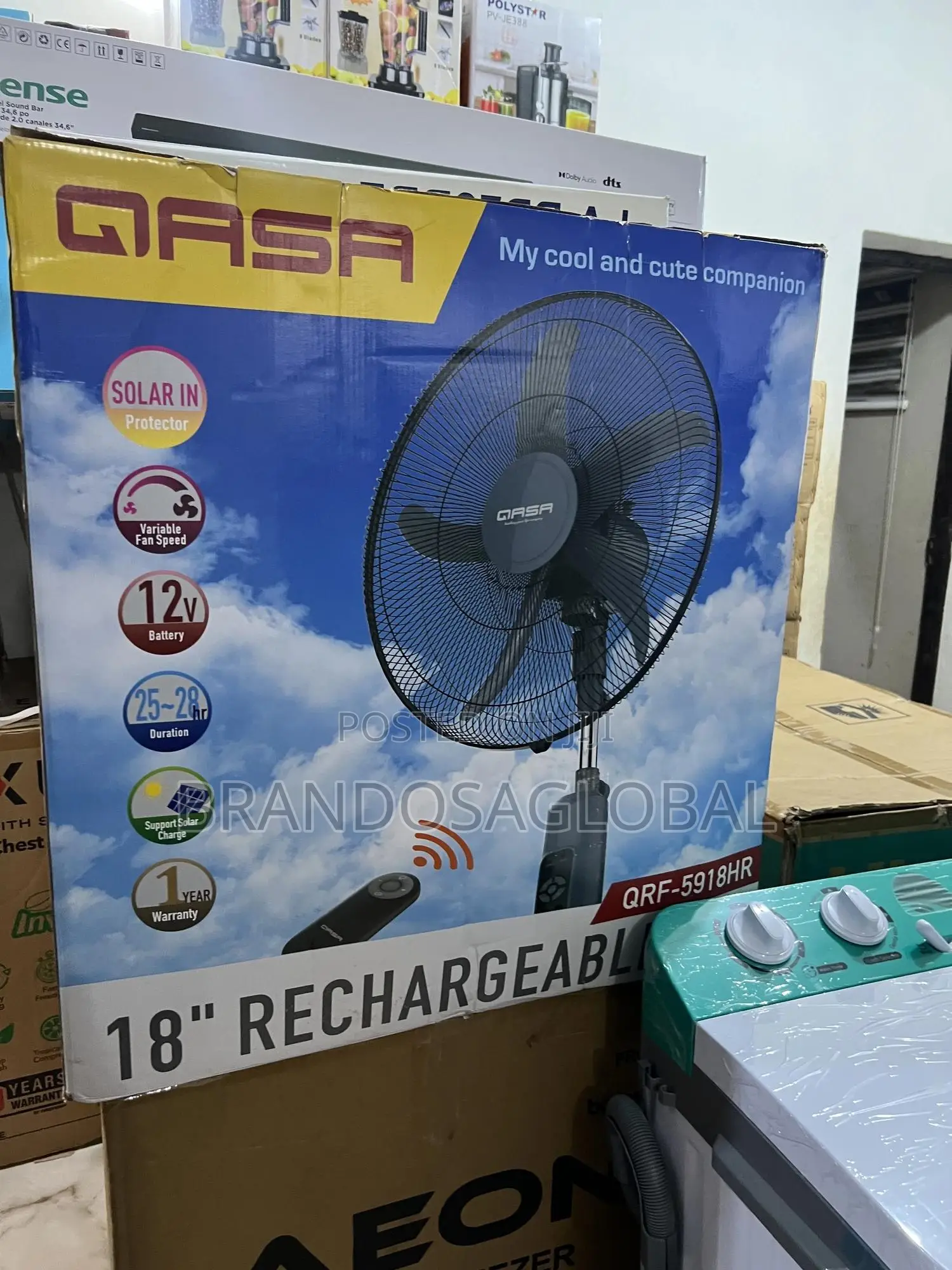 Multi-Function Rechargeable Fan – Qasa 18 Inch